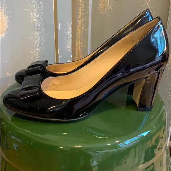 Kate Spade Patent Bow Chunky Heels🤩 - Picture 3 of 11